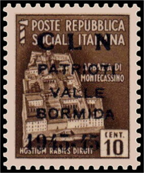 Stamp, Abbey of Montecassino - Ovpt., Italy,  , Buildings, Monasteries and Convents, Monuments