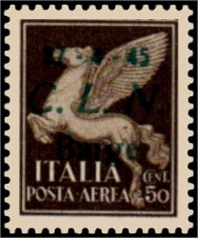 Airmail, Pegasus - Ovpt.