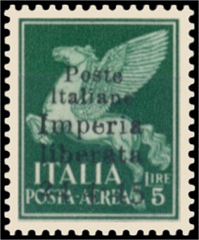 Airmail, Pegasus - Ovpt.