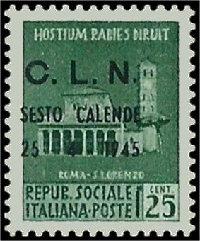 Stamp, Basilica of San Lorenzo, Rome - Ovpt., Italy,  , Buildings, Churches - Cathedrals - Basilicas - Chapels, Monuments