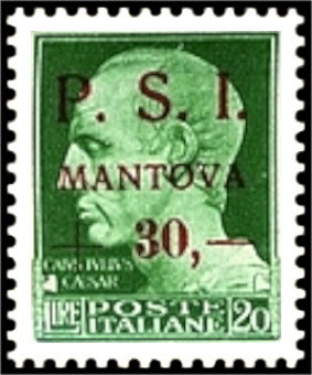 Stamp, Juliius Caesar (100-44 B.C.) - Surcharged, Italy,  , Mythology, Roman Empire, Statues
