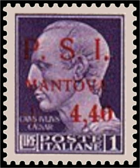 Stamp, Julius Caesar (100-44 B.C) - Surcharged, Italy,  , Emperors, Famous People, Heads of State, Men, Roman Empire