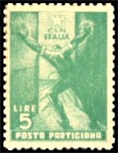Stamp, Partisan.Opening a Door and Rising Sun, Italy,  , Freedom Fighters, Sunsets / Sunrises