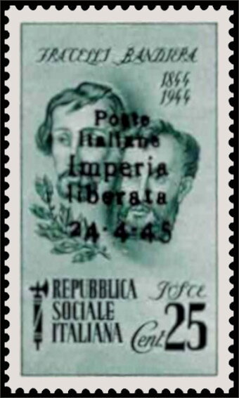POrytait of Brothers Attilio and Emilio Bandiera - Ovpt.