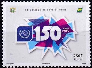 Stamp, Universal Postal Union, 150 Years, Ivory Coast,  , U.P.U.