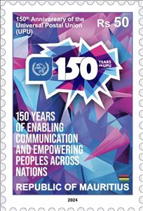 Stamp, Universal Postal Union, 150 Years, Mauritius,  , U.P.U.