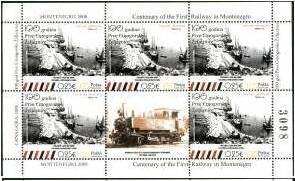 Full Pane, Final Stop in the Port of Bar (1908), Montenegro,  , Anniversaries and Jubilees, Railways