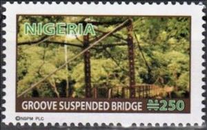 Stamp, Osogbo Grove Suspended Bridge, Nigeria,  , Bridges, UNESCO World Heritage Sites