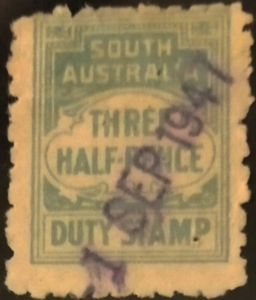Stamp Duty three half pence