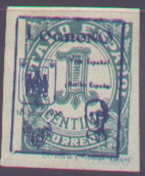 Numerals - overprinted Logroño