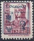 Queen Isabel I - overprinted Logroño