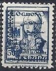 Queen Isabel I - overprinted Logroño