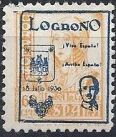 Queen Isabel I - overprinted Logroño