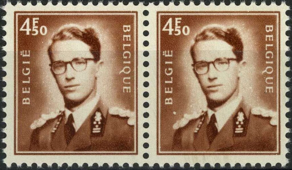 King Baudouin (1930-1993); horizontal pair