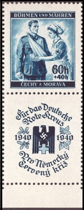 Red Cross Nurse with Wounded