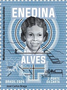 Stamp, Enedina Alves, Engineer, Brazil,  , Engineers, Famous People, Women