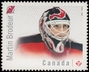 Stamp, Martin Brodeur, Canada,  , Athletes, Ice Hockey, Sports, Winter Sports