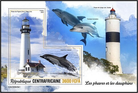 Pigeon Point Lighthouse (USA) and Delphinus delphis