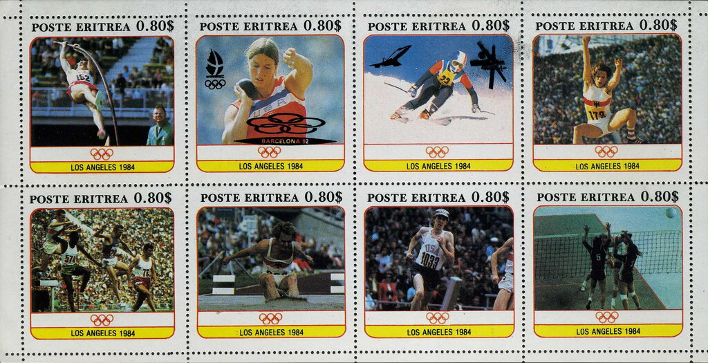 Olympic Games in Barcelona in 1992. Ovpt. on 1984 LA Olympic