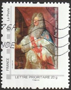 Stamp, Antonin Nompar de Caumont Duke of Lauzun, France,  , Dukes
