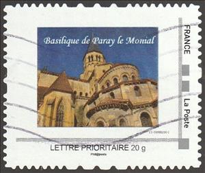 Stamp, Basilique de Paray le Monial, France,  , Buildings, Churches - Cathedrals - Basilicas - Chapels
