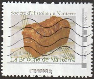 Stamp, Brioche, Nanterre History Society, France,  , Food, Gastronomy, Pastries / Bakery products