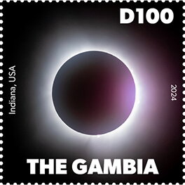 Stamp, Indiana, USA, Gambia,  , Planets, Sun