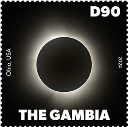 Stamp, Ohio, USA, Gambia,  , Planets, Sun