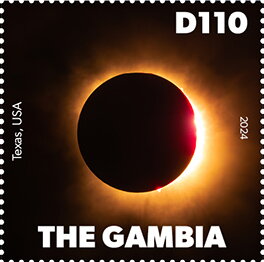 Stamp, Texas, USA, Gambia,  , Planets, Sun