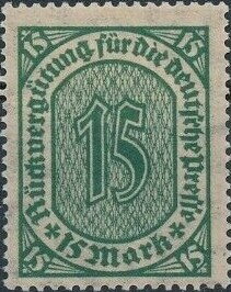 Stamp, Revenue for print media, German Realm,  