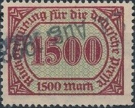 Stamp, Revenue for print media, German Realm,  