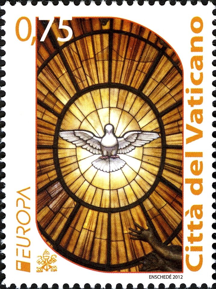 Glass with Dove