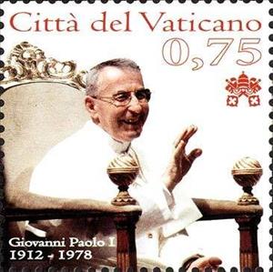 Stamp, Portrait of John Paul I, Vatican City,  