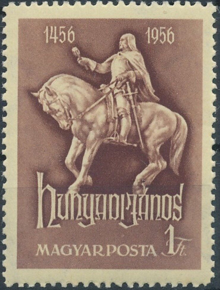 János Hunyadi (1385-1456) military leader; statue