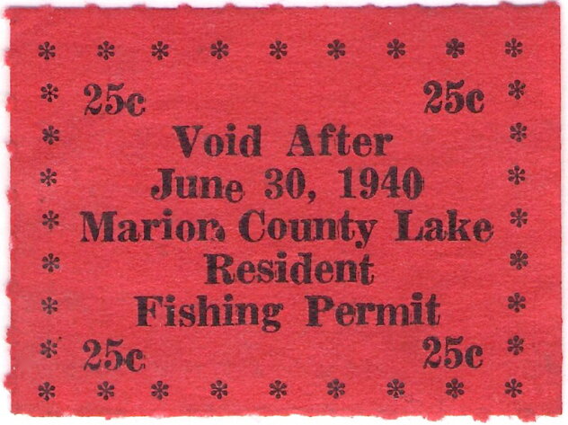 Marion County Lake Resident Fishing Permit