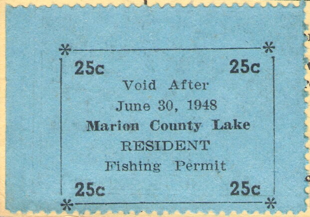 Marion County Lake Resident Fishing Permit