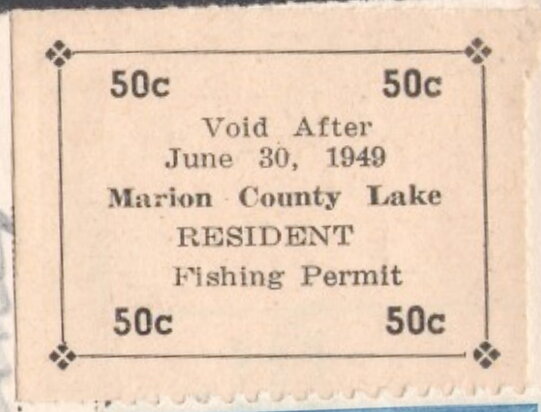 Marion County Lake Resident Fishing Permit