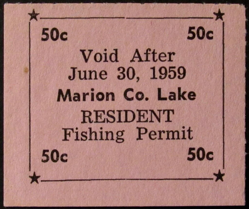 Marion County Lake Resident Fishing Permit