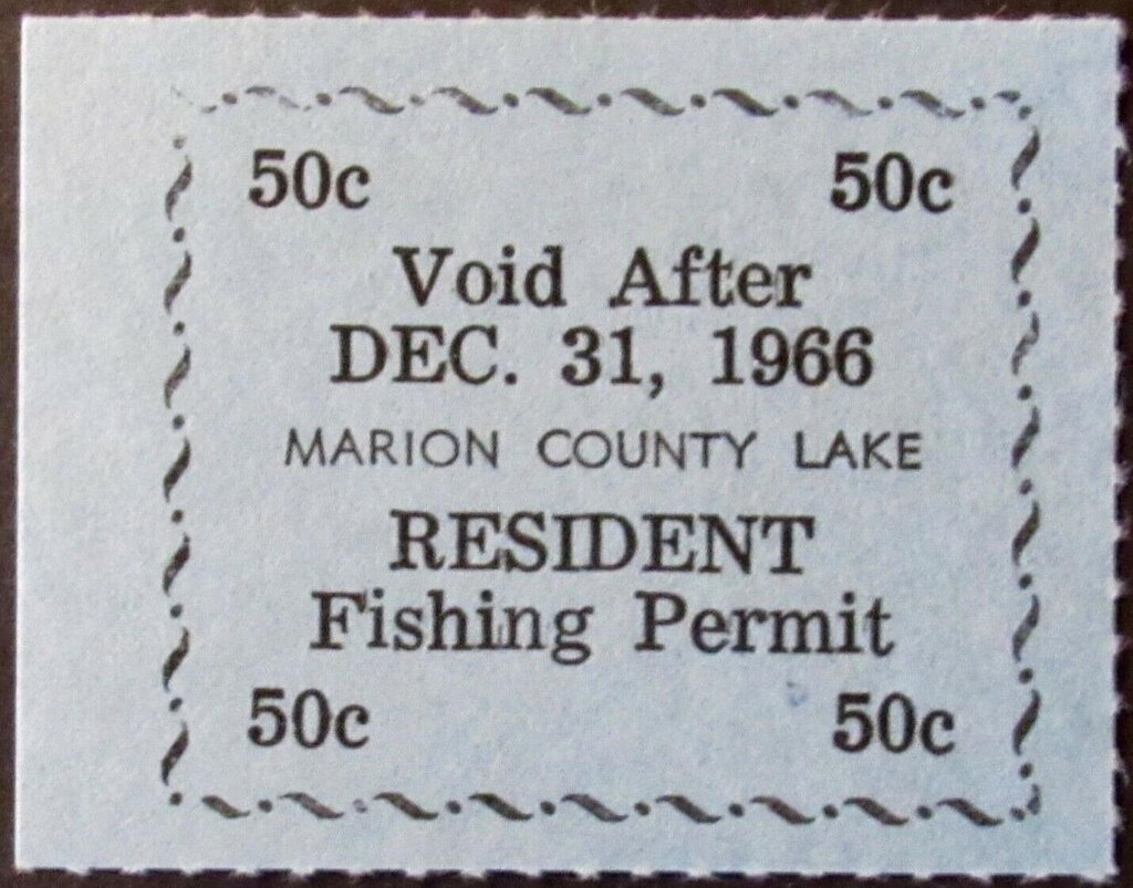 Marion County Lake Resident Fishing Permit