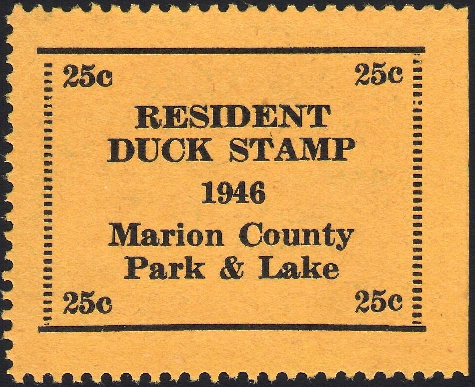 Resident Duck Stamp - Marion County Park & Lake