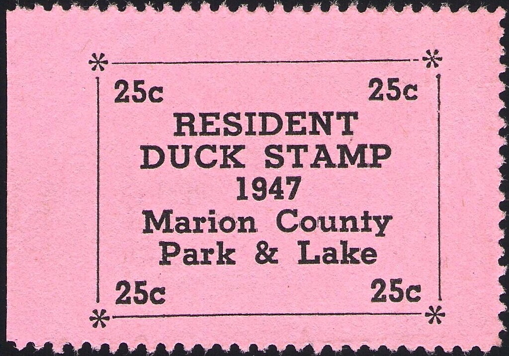 Resident Duck Stamp - Marion County Park & Lake