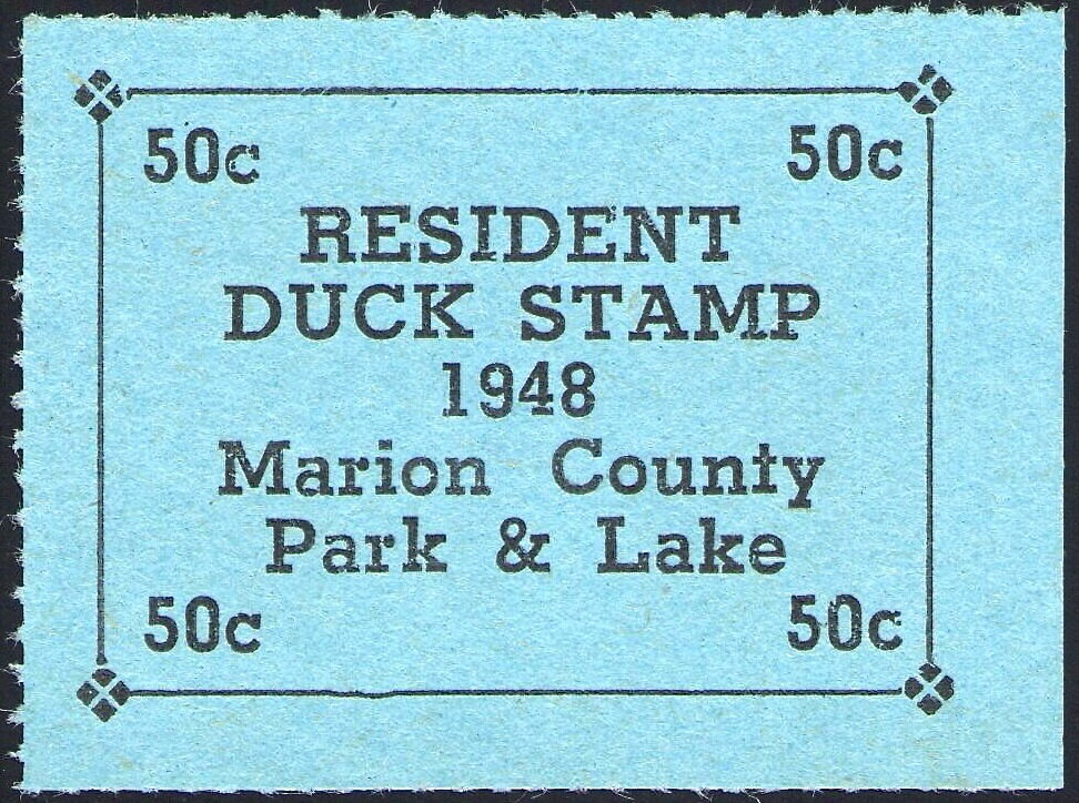 Resident Duck Stamp - Marion County Park & Lake