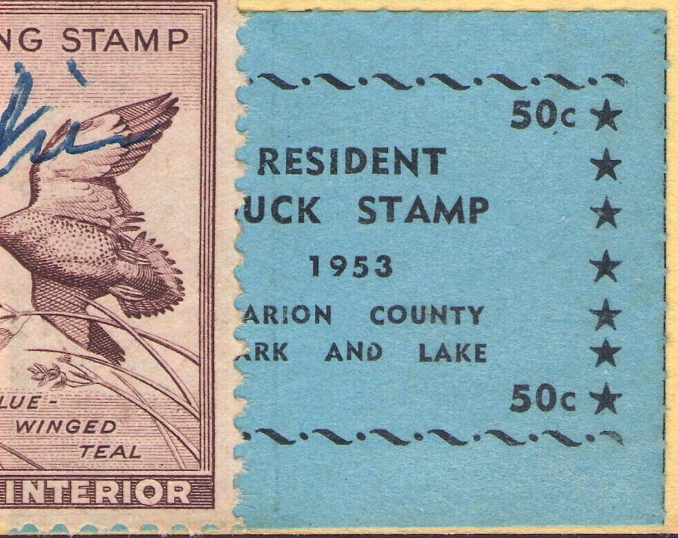 Resident Duck Stamp - Marion County Park and Lake