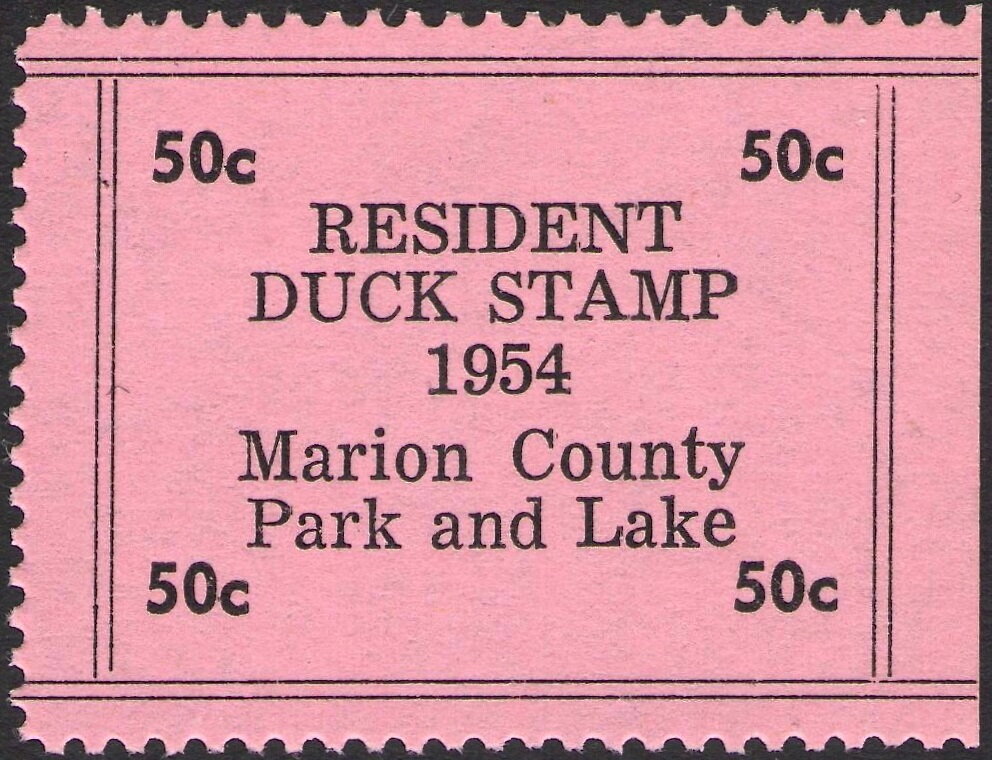 Resident Duck Stamp - Marion County Park and Lake