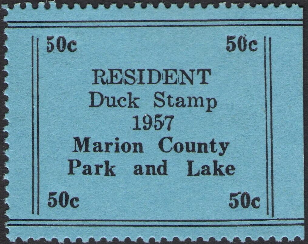 Resident Duck Stamp - Marion County Park and Lake