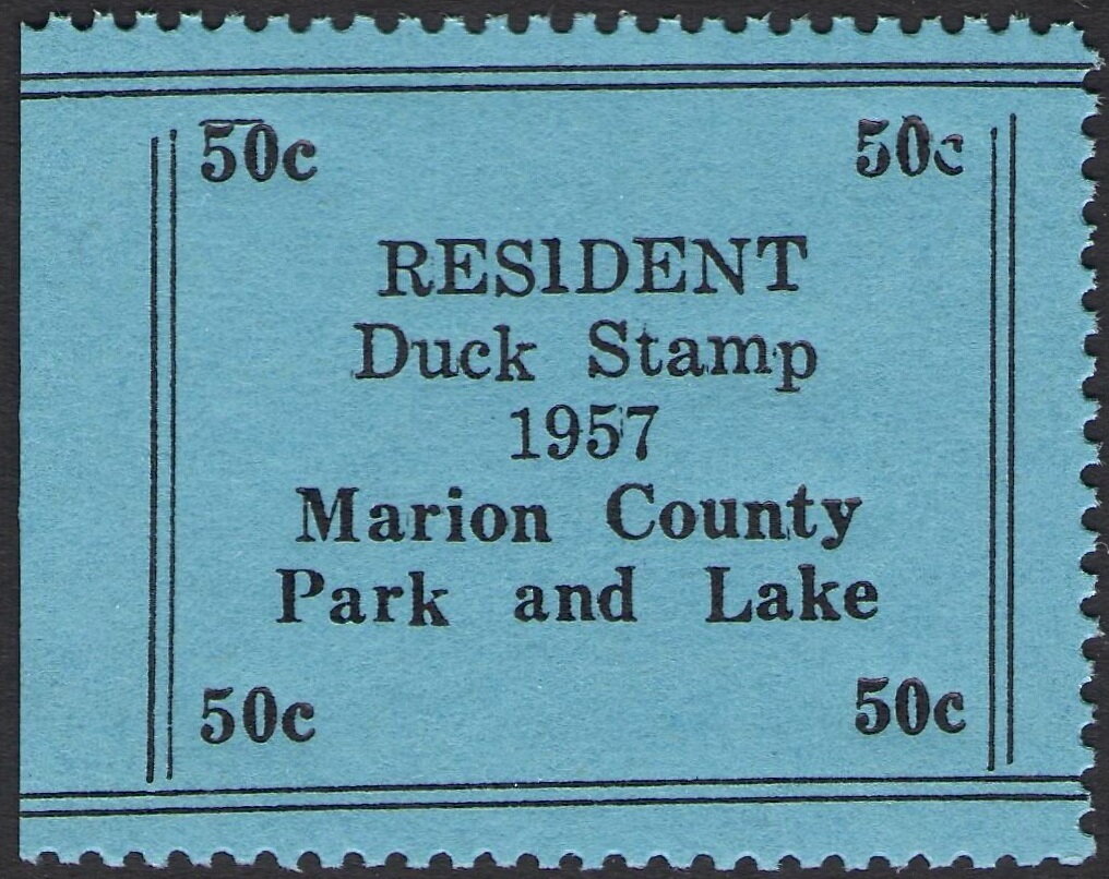 Resident Duck Stamp - Marion County Park and Lake