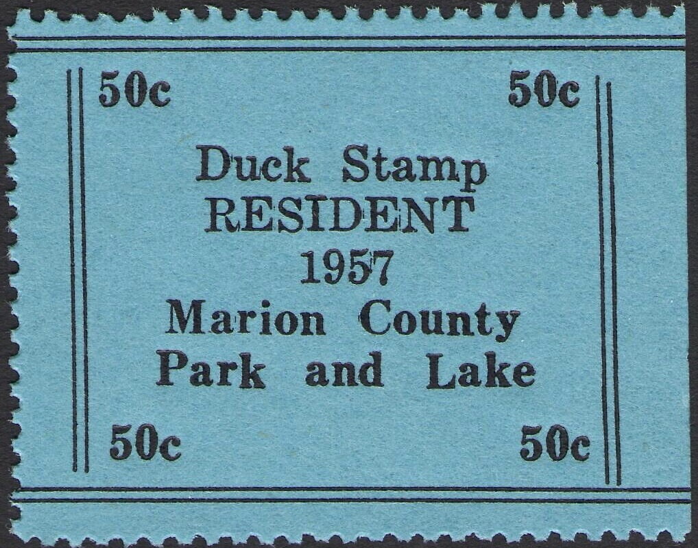 Resident Duck Stamp - Marion County Park and Lake
