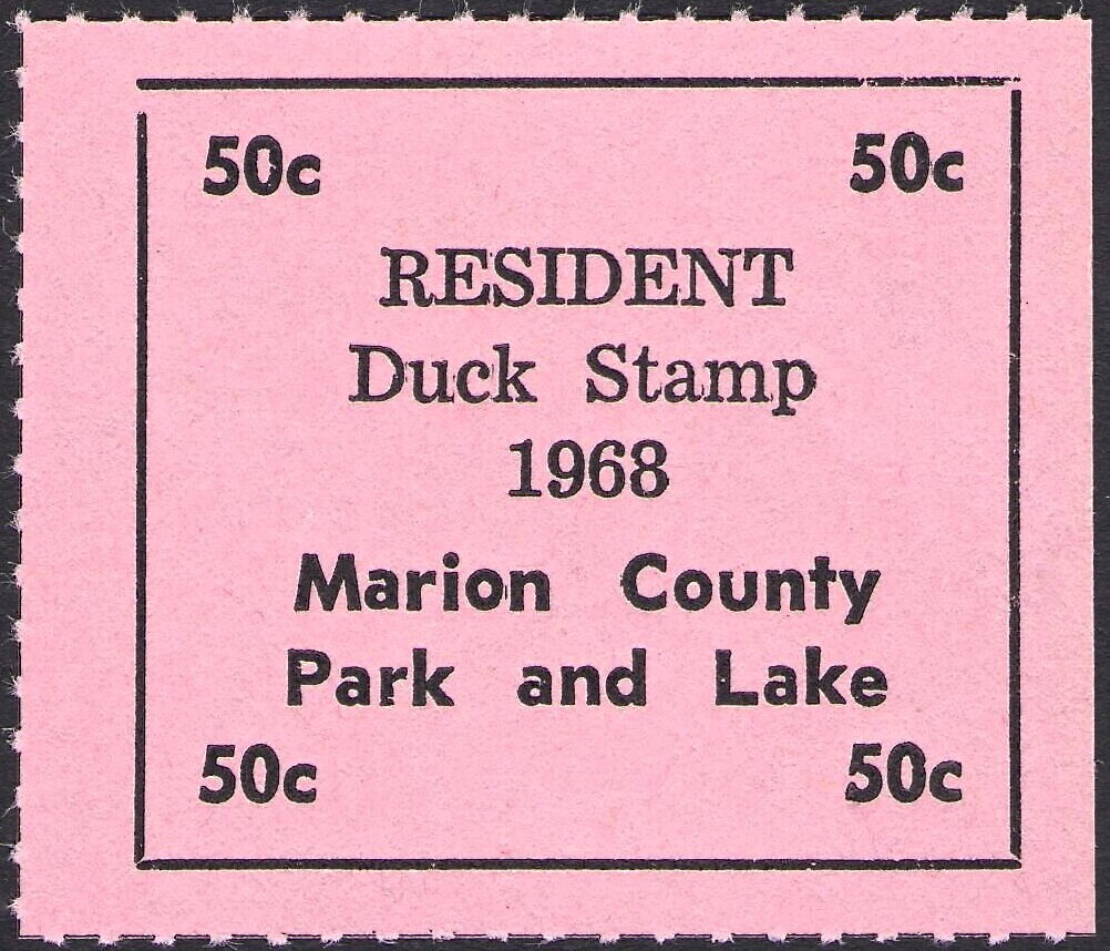 Resident Duck Stamp - Marion County Park and Lake