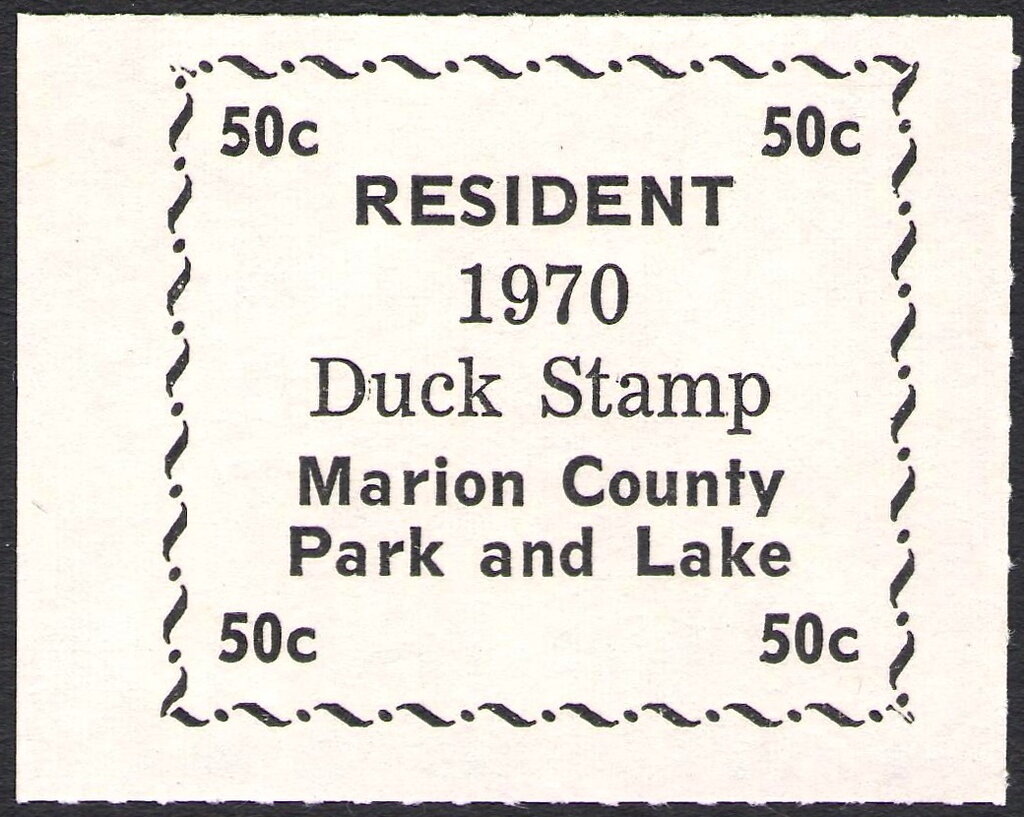 Resident Duck Stamp - Marion County Park and Lake
