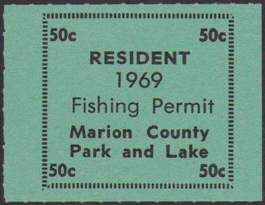 Resident Fishing Permit Marion County Park and Lake